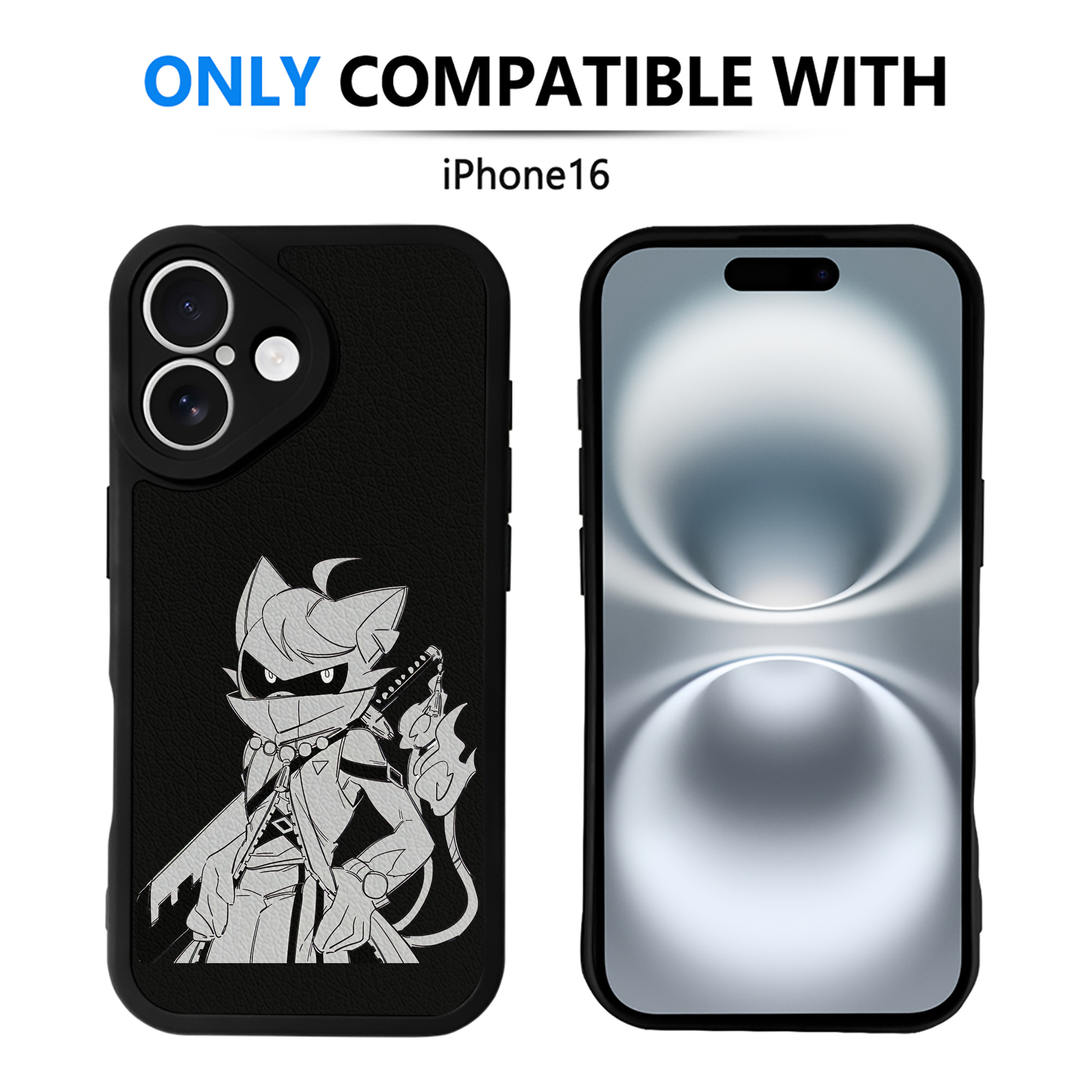 （画像用） 妖怪ウォッチ Yo-kai Watch 【iPhone 16シリーズ対応】シリコンスマホケース（レザー調） 材質：シリコン
